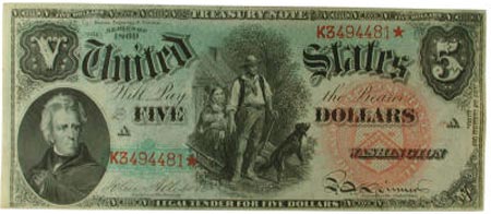 $5 United States note