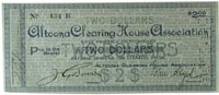 $2 scrip from Altoona (Pennsylvania) Clearing House