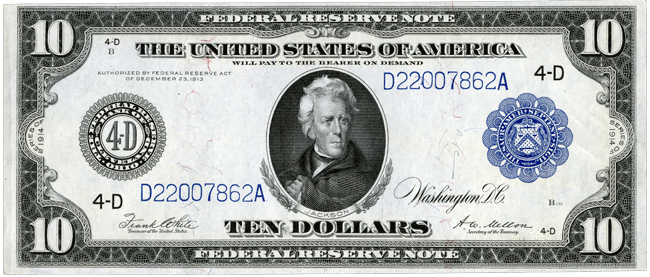 Federal Reserve Note front