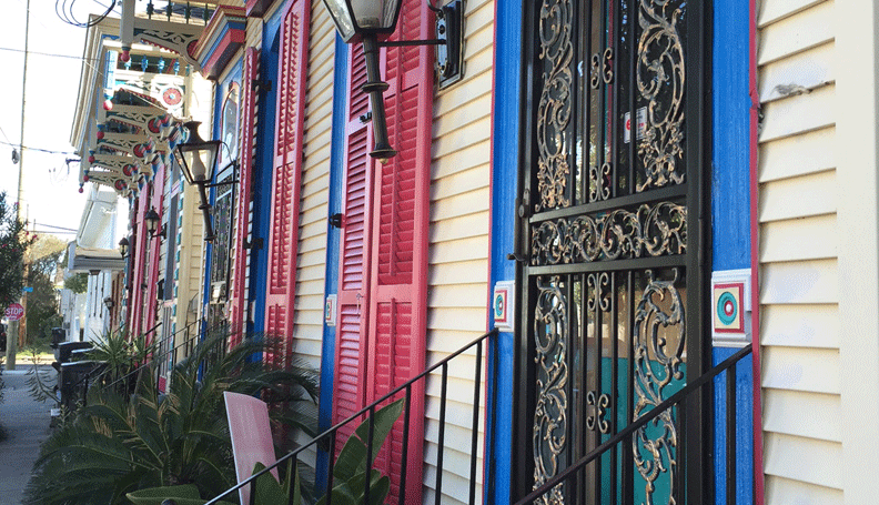 New Orleans row houses