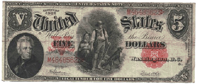 Legal Tender Note front