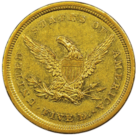 Dahlonega Mint Half Eagle Gold Coin back
